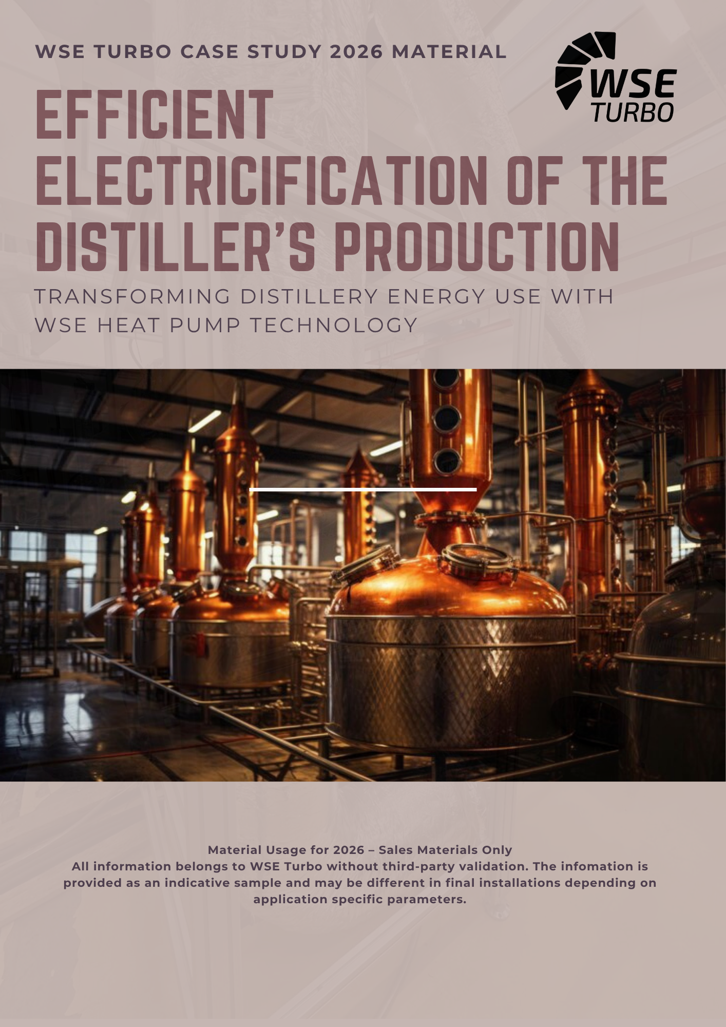 frontpage of case study for efficent electrification of the distillers production
