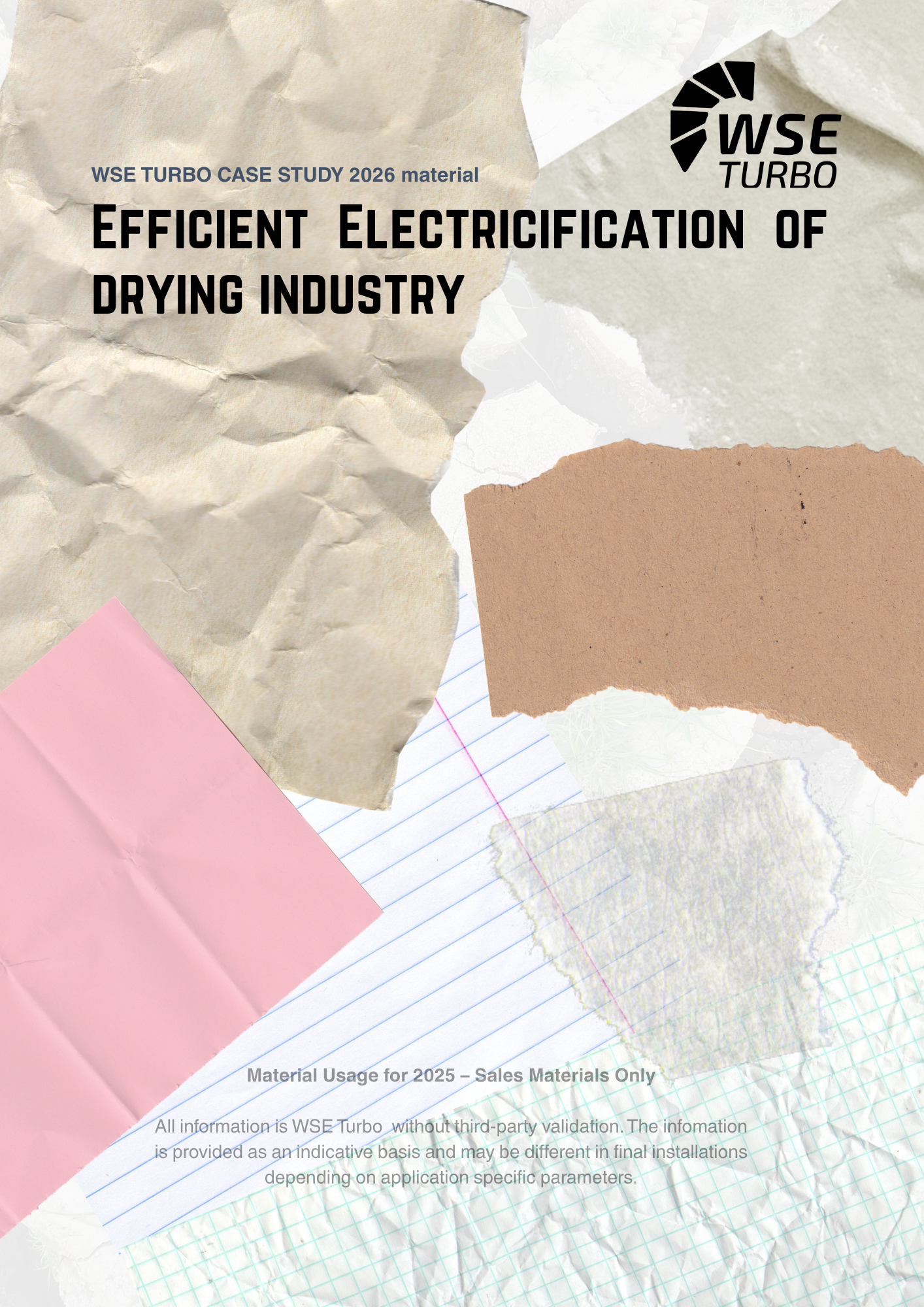frontpage of case study for efficent electrification of drying industry